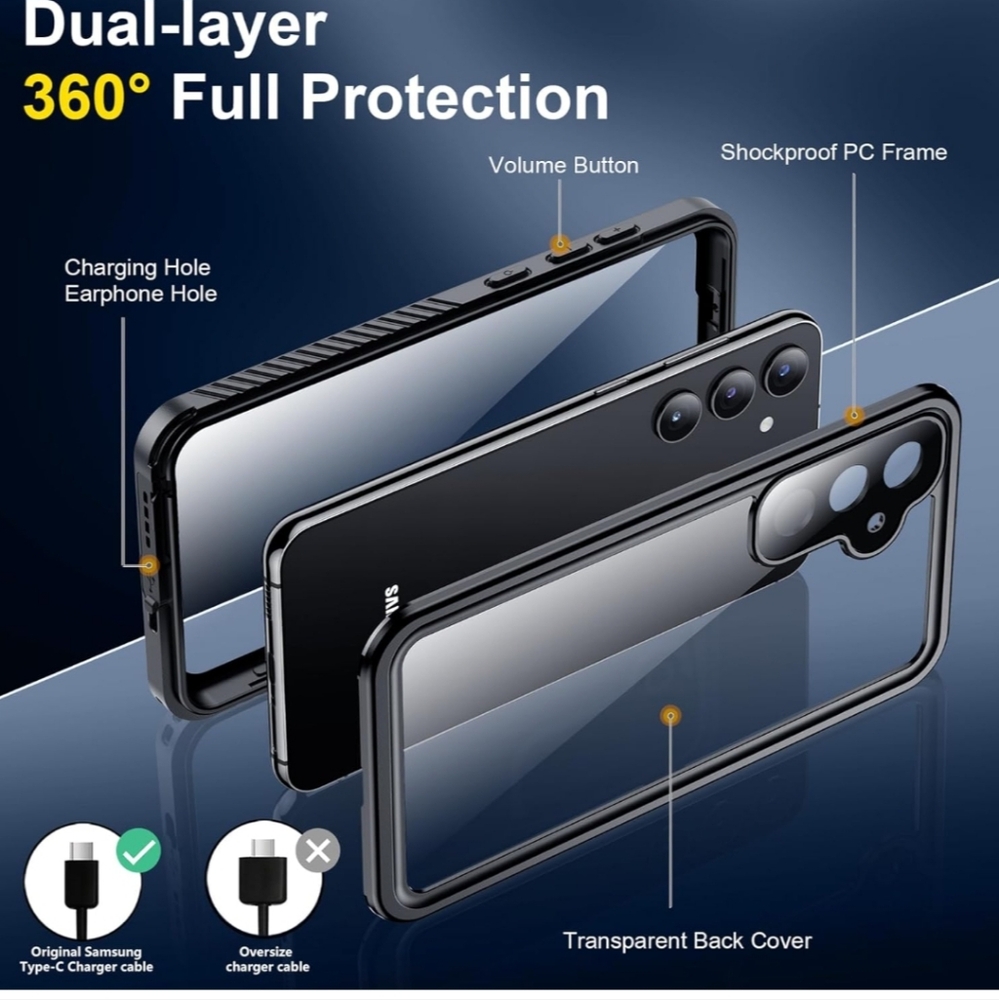 NEW IN BOX CELLPHONE CASE, SCREENCOVER, SAMSUNG GALAXY S23FE, FIRM $